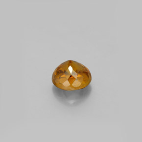 Sphène jaune naturelle coupe roude, 0,77 ct, VS