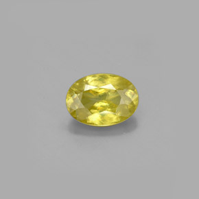 Sphène or naturelle coupe ovale, 0,92 ct, VS-SI