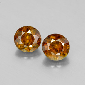 Achetez naturel ct orange sphène gems, coupe roude, en provenance sri lanka (ceylan) chez gemselect. en stock, livraison internationale!