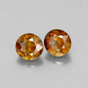 Achetez naturel ct orange sphène gems, coupe roude, en provenance sri lanka (ceylan) chez gemselect. en stock, livraison internationale!