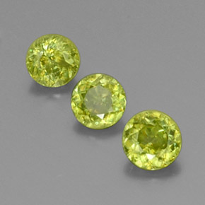 Achetez naturel ct Vert Doré Sphène gems, Coupe roude, En provenance Sri Lanka chez GemSelect. En stock, livraison internationale!