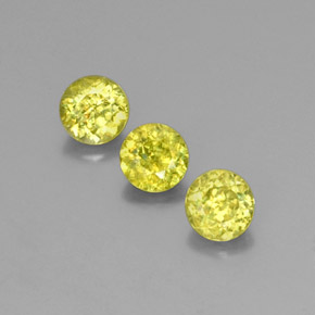 Achetez naturel ct Vert Doré Sphène gems, Coupe roude, En provenance Sri Lanka (Ceylan) chez GemSelect. En stock, livraison internationale!