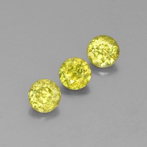 Achetez naturel ct Vert Doré Sphène gems, Coupe roude, En provenance Sri Lanka (Ceylan) chez GemSelect. En stock, livraison internationale!
