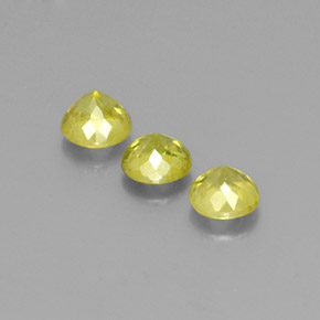 Achetez naturel ct Vert Doré Sphène gems, Coupe roude, En provenance Sri Lanka (Ceylan) chez GemSelect. En stock, livraison internationale!