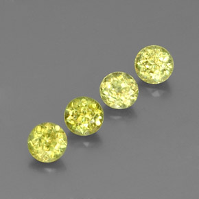 Achetez naturel ct vert sphène gems, coupe roude, en provenance sri lanka (ceylan) chez gemselect. en stock, livraison internationale!
