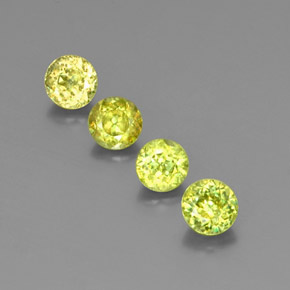 Achetez naturel ct vert sphène gems, coupe roude, en provenance sri lanka (ceylan) chez gemselect. en stock, livraison internationale!