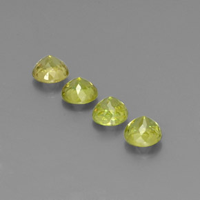Achetez naturel ct vert sphène gems, coupe roude, en provenance sri lanka (ceylan) chez gemselect. en stock, livraison internationale!