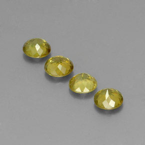 Achetez naturel ct vert sphène gems, coupe roude, en provenance sri lanka (ceylan) chez gemselect. en stock, livraison internationale!