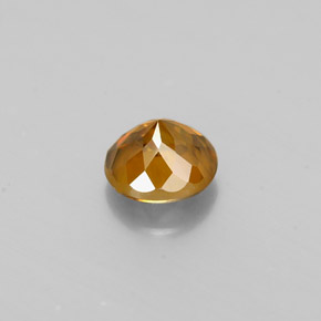 Sphène or naturelle coupe roude, 0,57 ct, VS