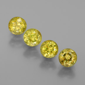 Achetez naturel ct vert sphène gems, coupe roude, en provenance sri lanka (ceylan) chez gemselect. en stock, livraison internationale!