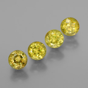 Achetez naturel ct vert sphène gems, coupe roude, en provenance sri lanka (ceylan) chez gemselect. en stock, livraison internationale!