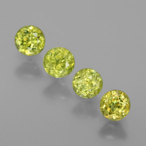 Achetez naturel ct Vert Doré Sphène gems, Coupe roude, En provenance Sri Lanka chez GemSelect. En stock, livraison internationale!