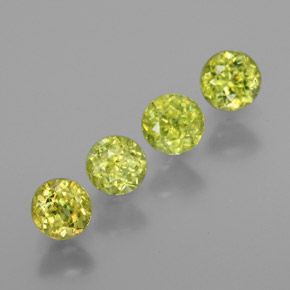 Achetez naturel ct Vert Doré Sphène gems, Coupe roude, En provenance Sri Lanka chez GemSelect. En stock, livraison internationale!