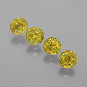 Achetez naturel ct vert sphène gems, coupe roude, en provenance sri lanka (ceylan) chez gemselect. en stock, livraison internationale!
