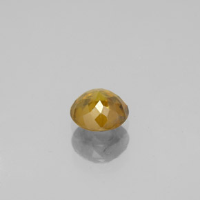 Sphène Orange Doré naturelle Coupe roude, 0.61 ct, VS-SI