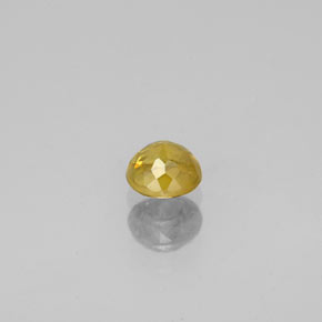 Sphène jaune naturelle coupe roude, 0,44 ct, VS-SI