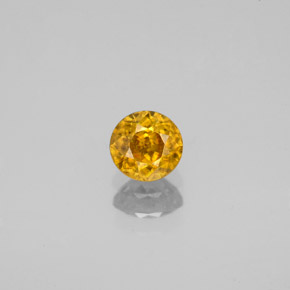 Sphène or naturelle coupe roude, 0,51 ct, VS-SI
