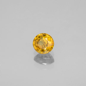 Sphène or naturelle coupe roude, 0,51 ct, VS-SI