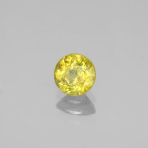 Sphène Vert Doré naturelle Coupe roude, 0.67 ct, SI