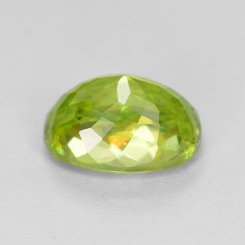 Sphène jaune naturelle coupe ovale, 1,97 ct, SI