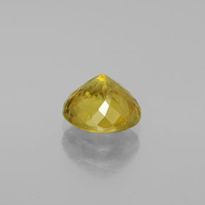 Sphène Vert Doré naturelle Coupe roude, 1.41 ct, SI