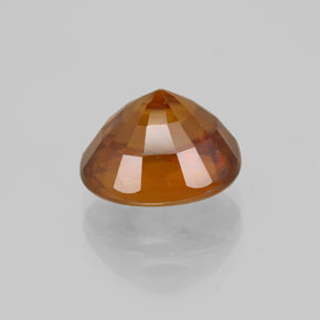 Sphène jaune naturelle coupe ovale, 4,56 ct, SI