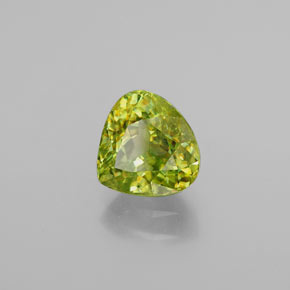 Sphène vert naturelle en forme de poire, 2,37 ct, VS-SI