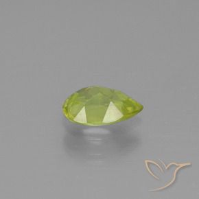 Sphène Jaune citron naturelle En forme de poire, 0.84 ct, VS
