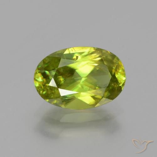 1.76ct Naturel Vert clair Sphène, ovale, SI
