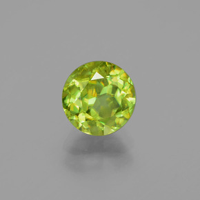 Sphène Vert Doré naturelle Coupe roude, 1.84 ct, SI