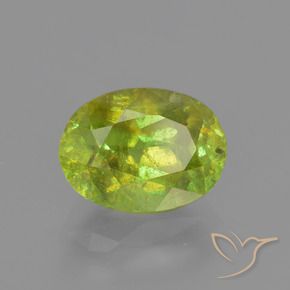 Sphène Vert clair naturelle ovale, 2.31 ct, SI