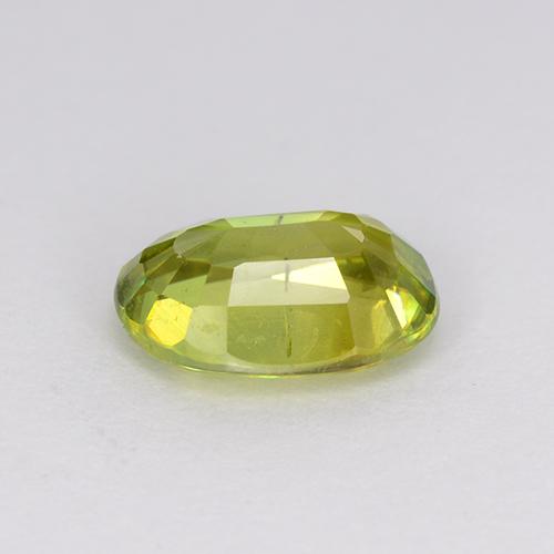 Sphène Vert terreux léger naturelle Coupe ovale, 1.14 ct, VS