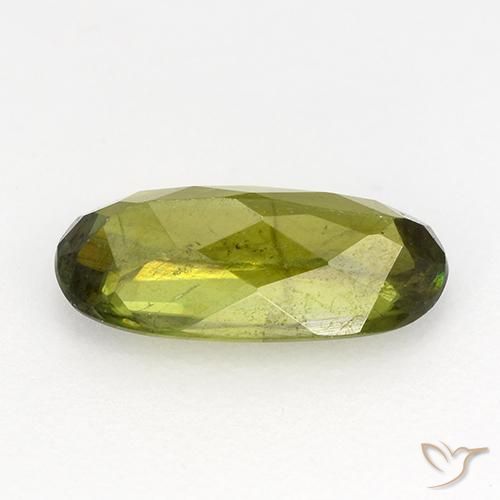 Sphène Vert foncé naturelle ovale, 0.95 ct, VS-SI