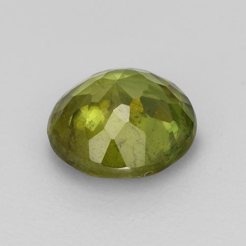 Sphène vert naturelle coupe roude, 0,79 ct, VS