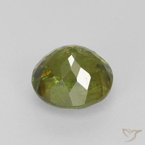 Sphène Vert terreux naturelle Tour, 0.90 ct, VS-SI