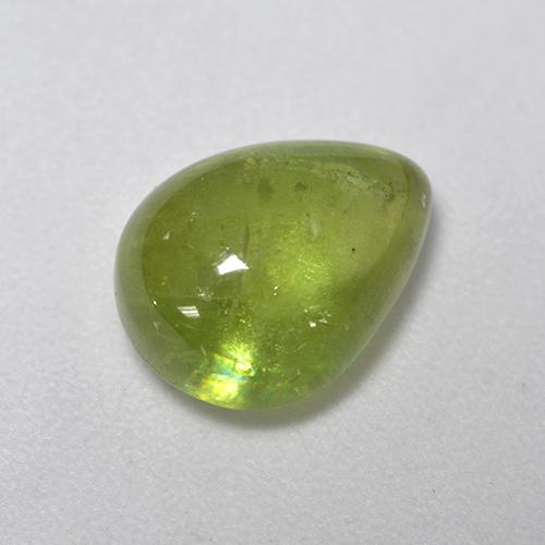 Sphène vert naturelle en forme de poire, 3,29 ct, transparent