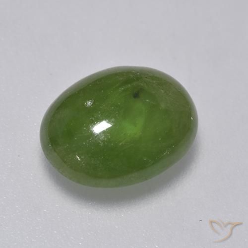 3.56ct Naturel Vert éclatant Sphène, ovale, Translucide