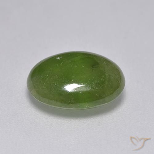Sphène Vert éclatant naturelle ovale, 3.56 ct, Translucide