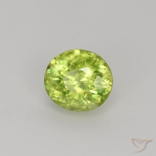Sphène Jaune clair naturelle ovale, 1.00 ct, VS-SI