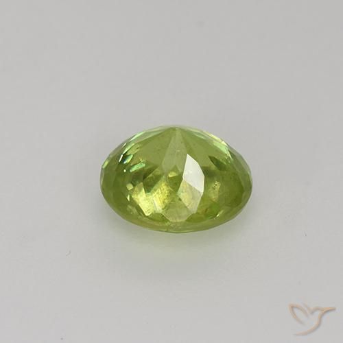 Sphène Jaune clair naturelle ovale, 1.00 ct, VS-SI