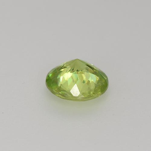 Sphène jaune naturelle coupe roude, 0,72 ct, VS-SI
