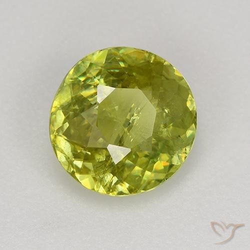 Sphène Vert moyen naturelle Tour, 1.13 ct, VS-SI