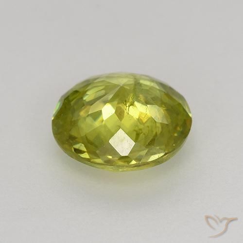 Sphène Vert moyen naturelle Tour, 1.13 ct, VS-SI