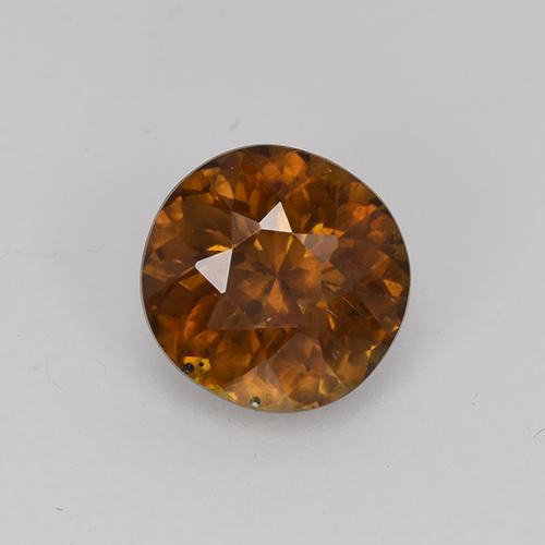 Sphène marron naturelle coupe roude, 1,09 ct, VS-SI