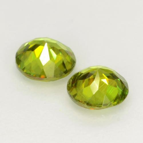 Achetez naturel 0,58ct vert sphène gems, coupe roude, en provenance sri lanka chez gemselect. en stock, livraison internationale!