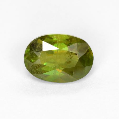 Sphène Vert moyen naturelle Coupe ovale, 0.58 ct, VS-SI