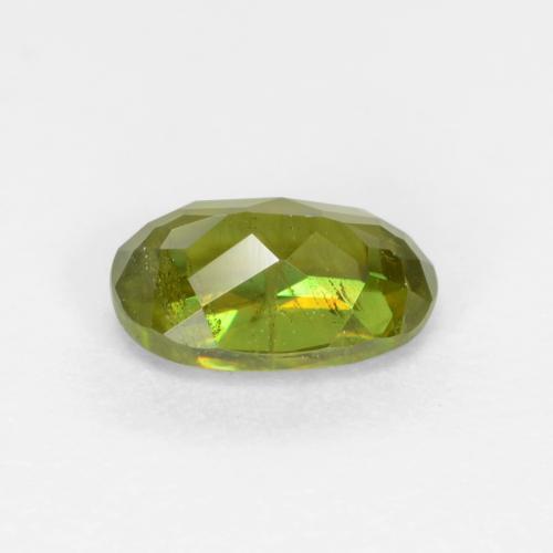 Sphène Vert moyen naturelle Coupe ovale, 0.58 ct, VS-SI