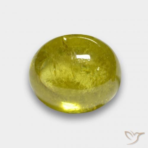 3.77ct Naturel Jaune moyen Sphène, ovale, Translucide