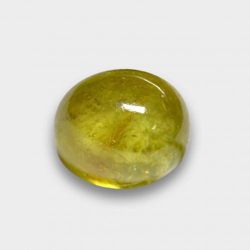 Sphène Jaune ananas naturelle Coupe ovale, 2.92 ct, Translucide