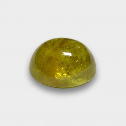 Sphène Jaune ananas naturelle Coupe ovale, 2.92 ct, Translucide